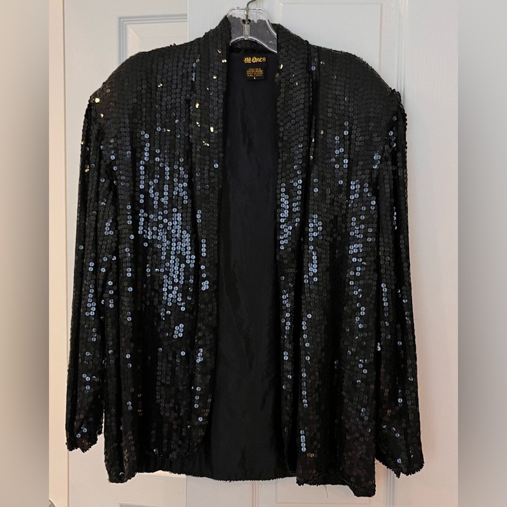 Sequin Black Jacket